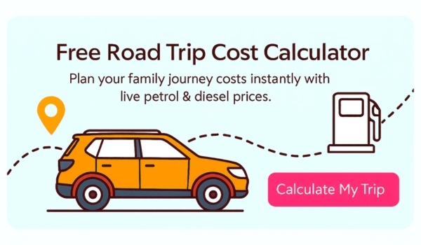 Free Road Trip Journey Price Calculator Sidebar: Estimate Gas/Fuel Cost for Your Trip